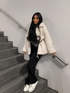 R&B | Teddyjacke In Cremeweiß