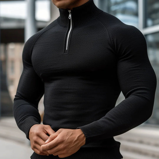 R&B | Muskel Fit Halbzip Pullover - Stilvoll & Bequem