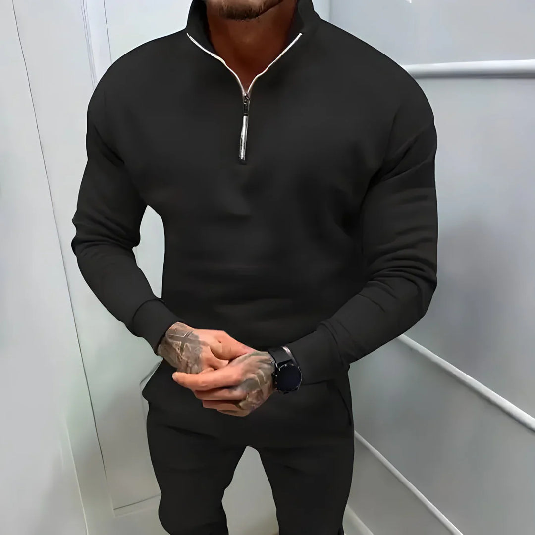 R&B | Muskel Fit Halbzip Pullover - Stilvoll & Bequem