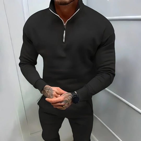 R&B | Muskel Fit Halbzip Pullover - Stilvoll & Bequem