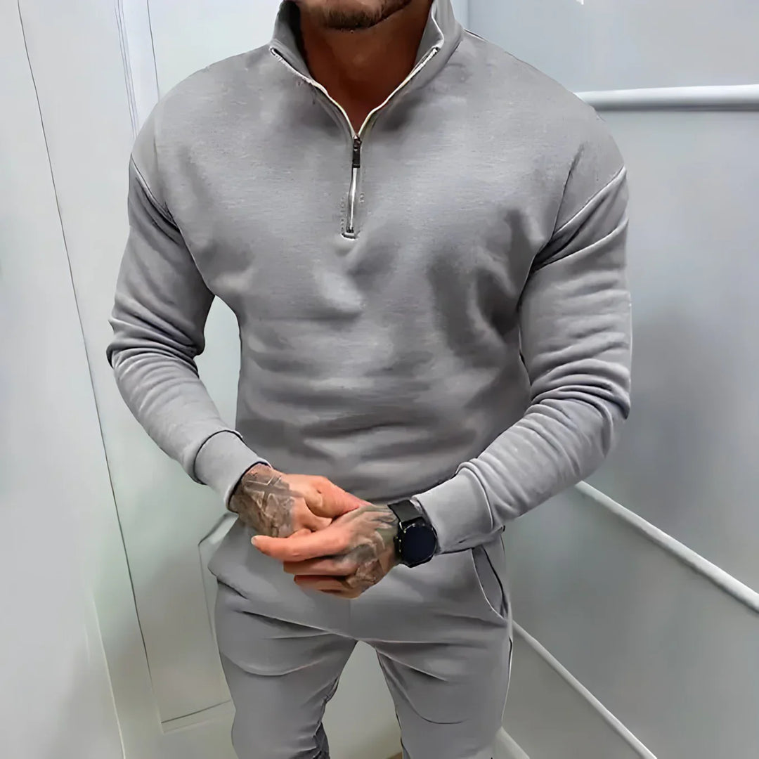 R&B | Muskel Fit Halbzip Pullover - Stilvoll & Bequem