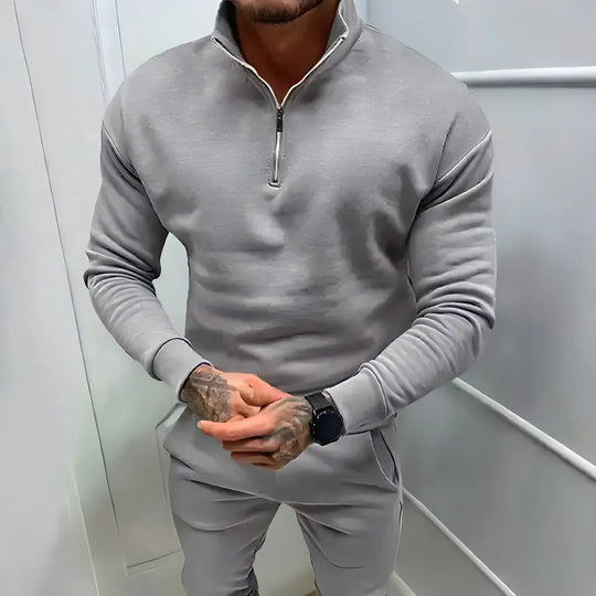 R&B | Muskel Fit Halbzip Pullover - Stilvoll & Bequem