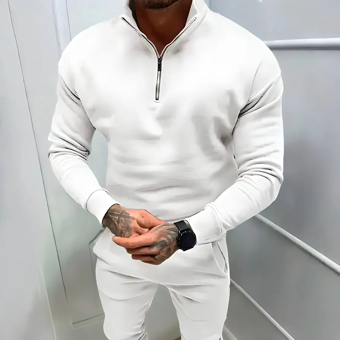 R&B | Muskel Fit Halbzip Pullover - Stilvoll & Bequem