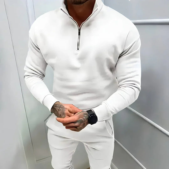 R&B | Muskel Fit Halbzip Pullover - Stilvoll & Bequem