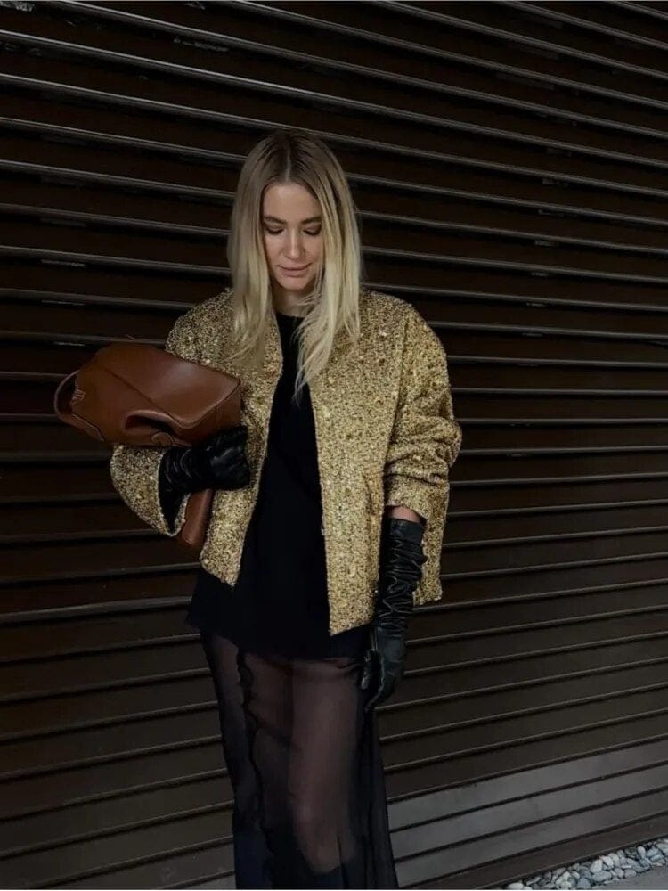R&B | Glitzer Bomberjacke
