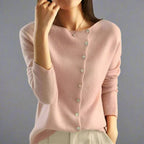 R&B | Cardigan mit asymmetrischem Knopfdesign