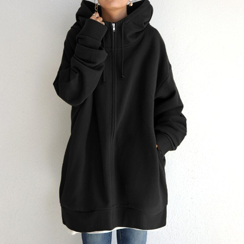 R&B | Winterpullover mit Kapuze In Oversize Größe
