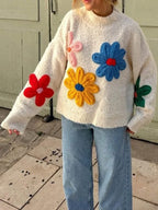 R&B | Floral Strickpullover für Damen