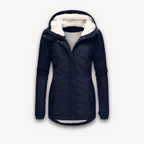 R&B | Damen Wasserdichte Winterjacke mit Kunstfellfutter