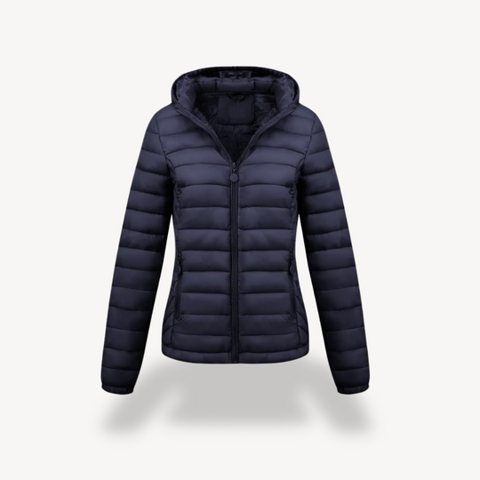 R&B | Damen Gesteppte Pufferjacke mit Kapuze