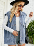 R&B | Neues Denim-Weste Sommermode-Trend Denim Ärmellose Weste