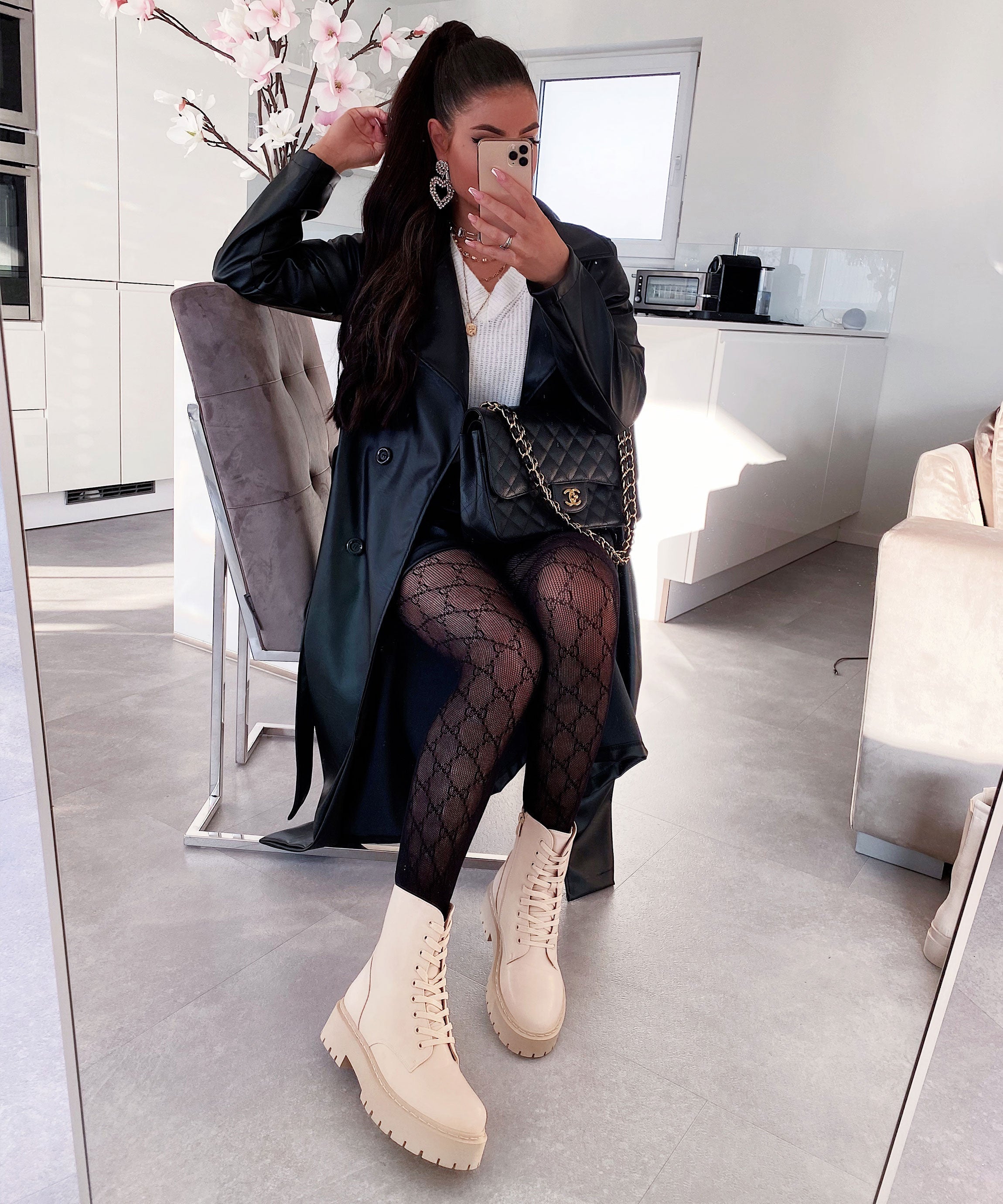 Serena beige Stiefel R&B