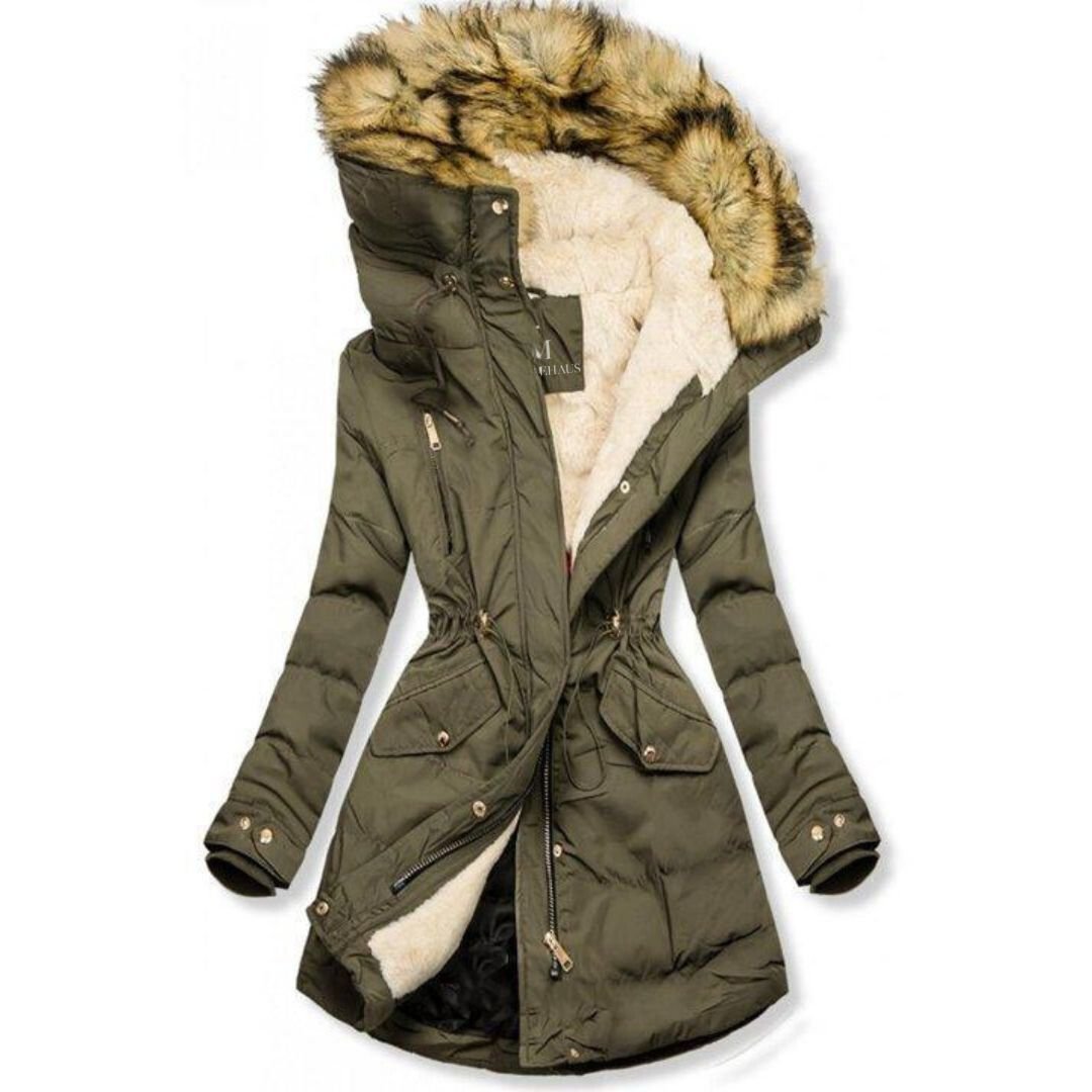 R&B | Gepolsterte Jacke mit Warmem Plüschfutter