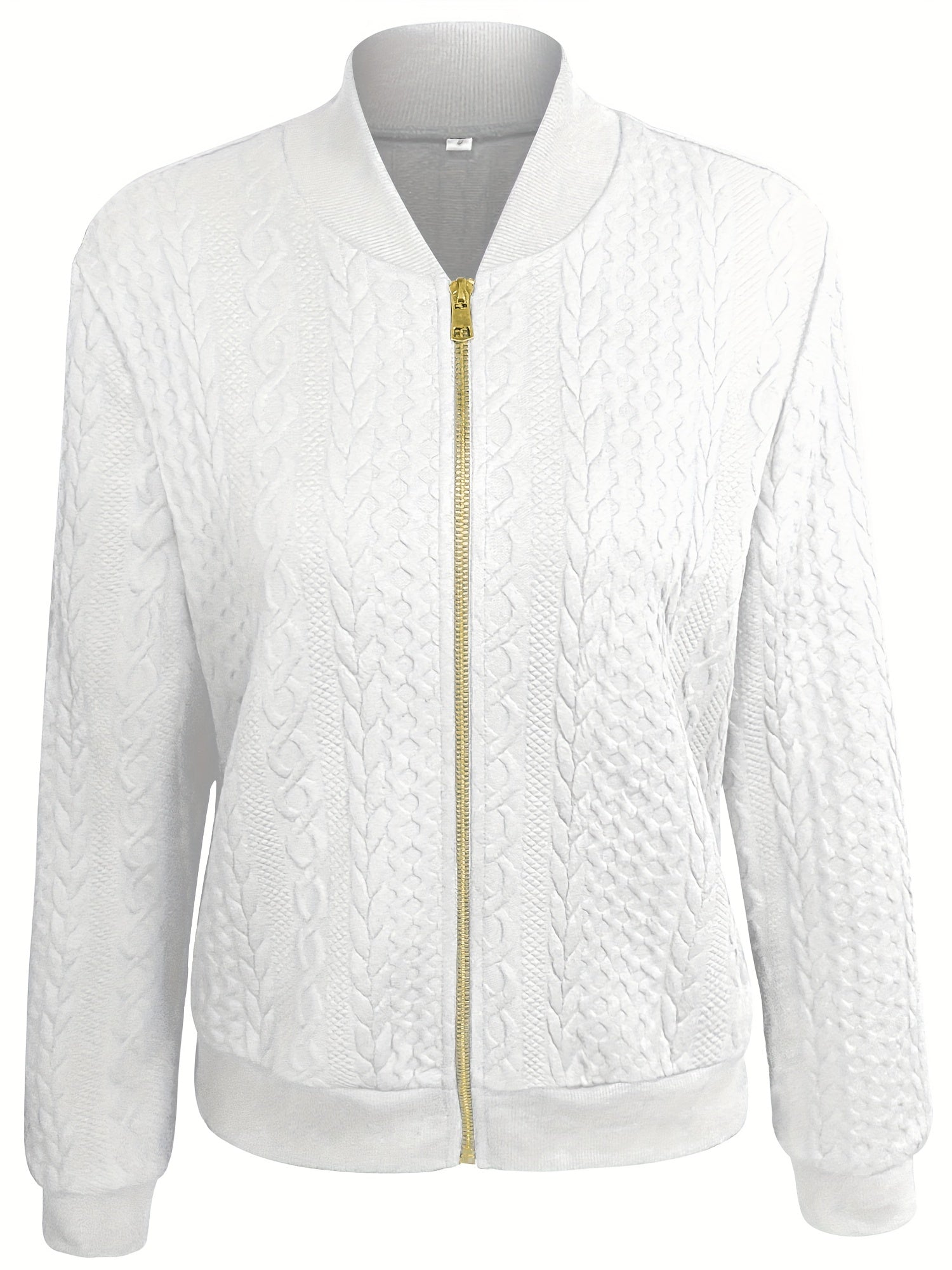 R&B | Legere Bomberjacke mit Textur und Reißverschluss