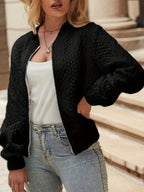 R&B | Texturierte Bomberjacke