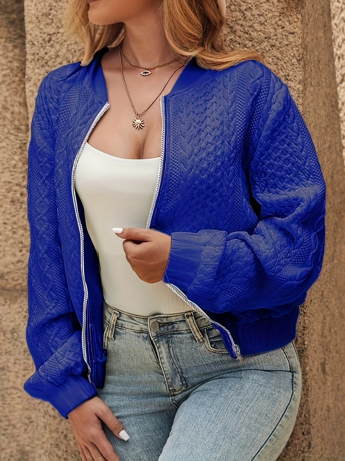 R&B | Texturierte Bomberjacke