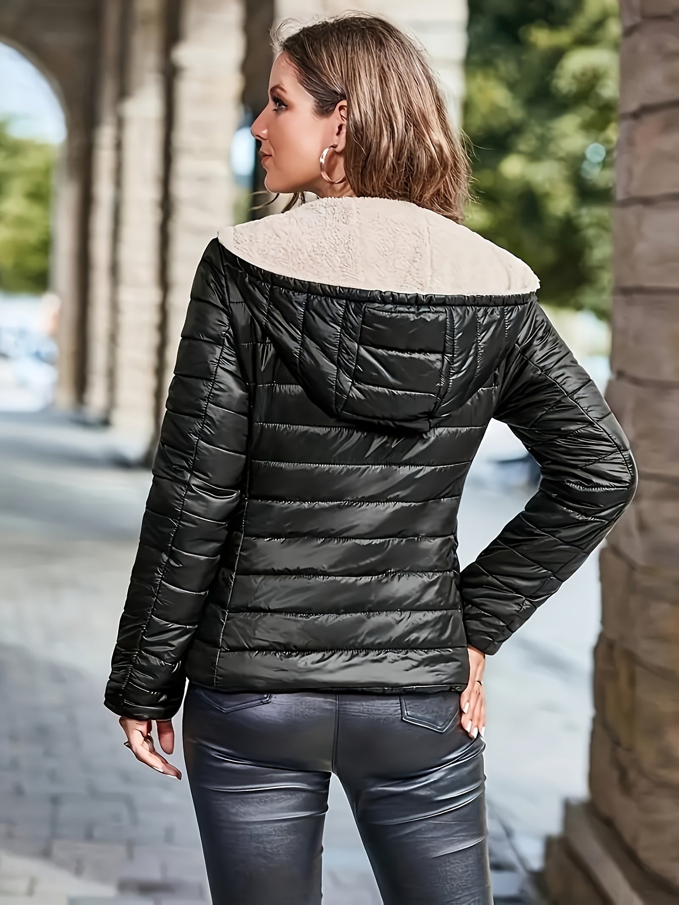 R&B | Warme Gepolsterte Hoodie-Jacke