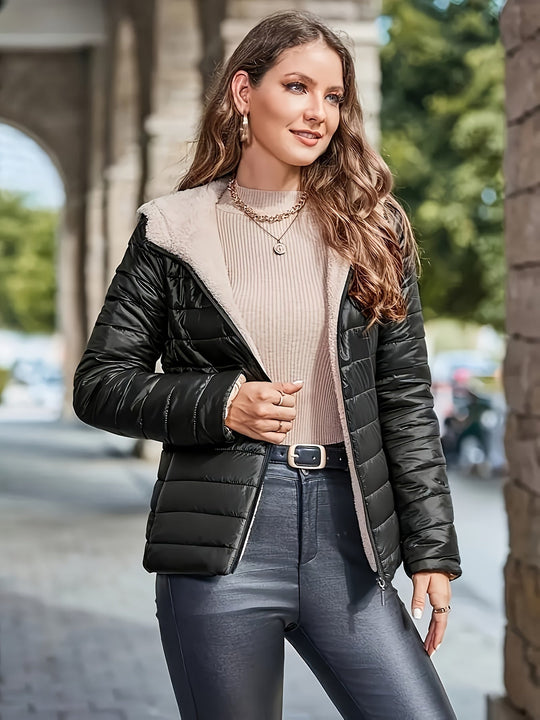 R&B | Warme Gepolsterte Hoodie-Jacke