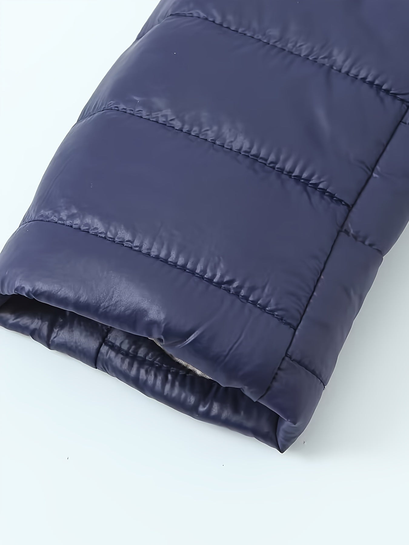 R&B | Warme Puffy-Jacke mit Reißverschluss und Kunstpelzfutter