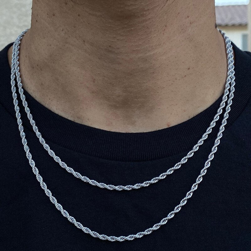 R&B Stilvolle Herren-Halskette mit Kette