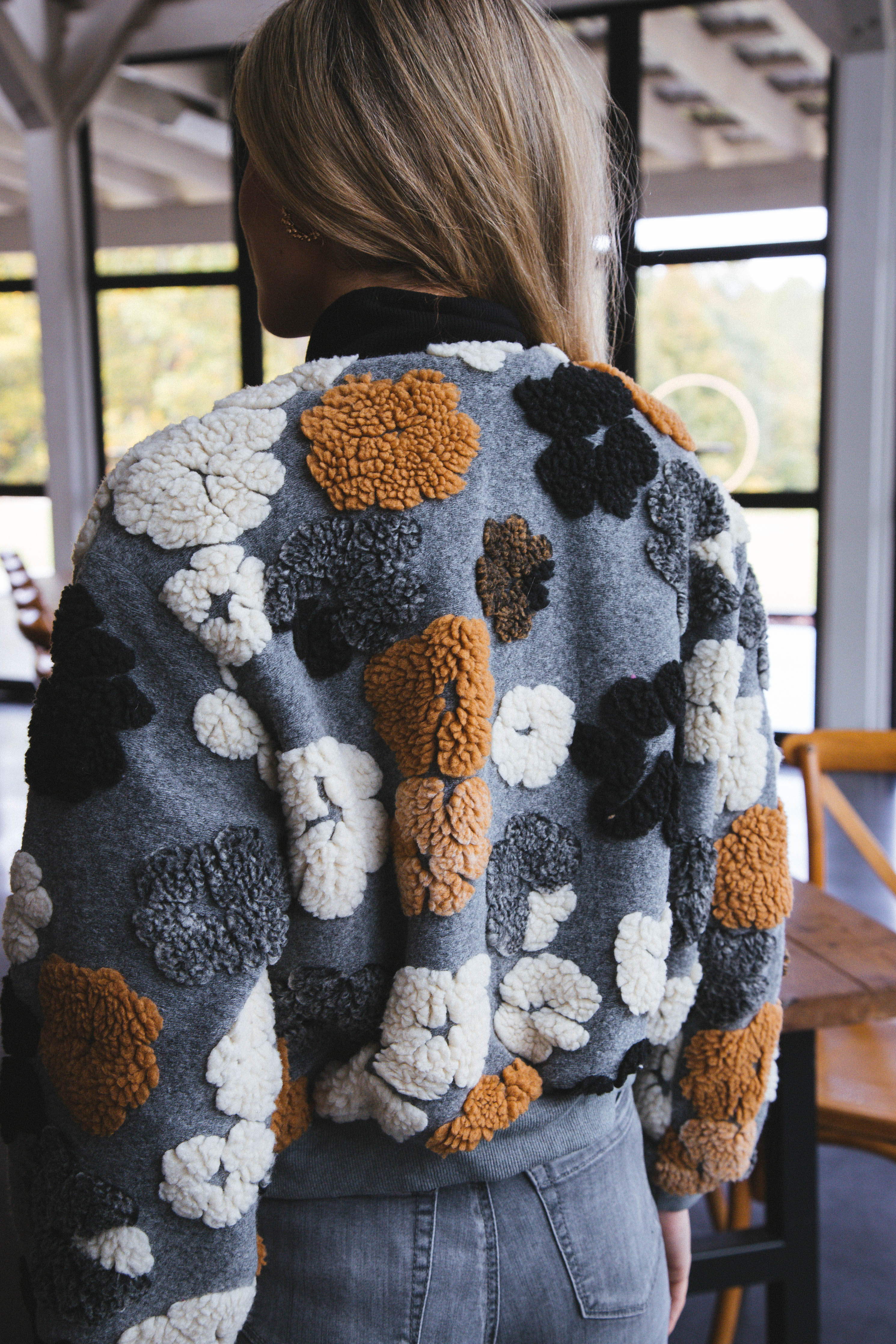 R&B | Gefrorene Blume Sherpa Jacke