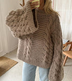 R&B | Grober Zopfmusterpullover
