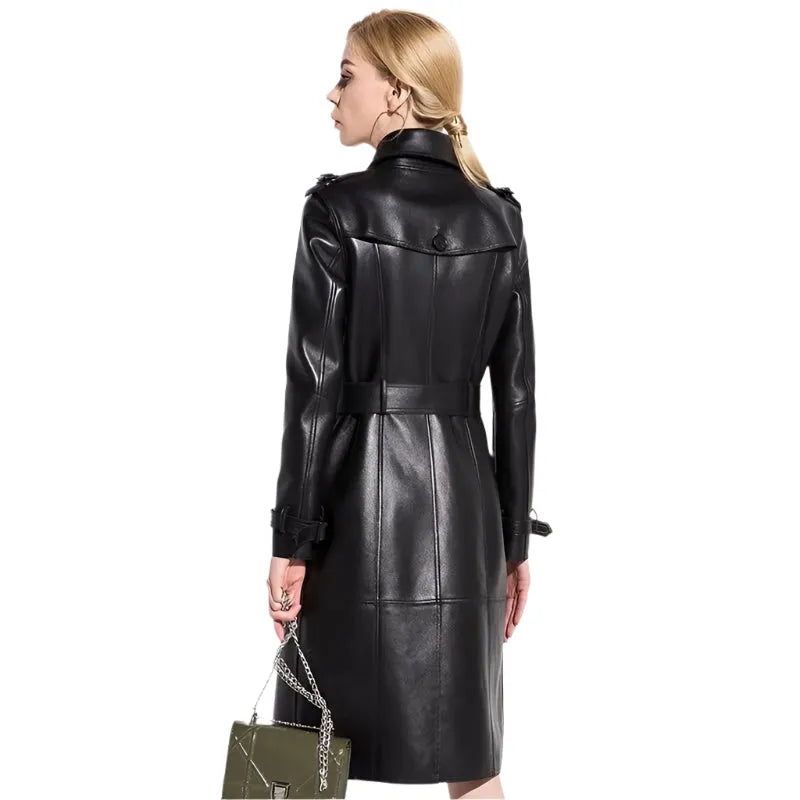 R&B | NYC Leder Trenchcoat für Damen
