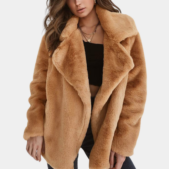R&B | Warmer Plüsch Wintermantel für Damen