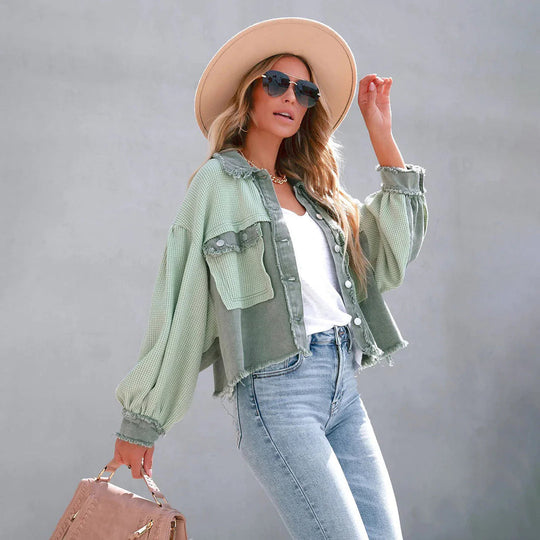R&B | Freizeitjacke mit Puffärmeln für Frauen