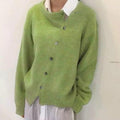 R&B | Cardigan - Damen Herbst Weicher Cashmere Wickelcardigan