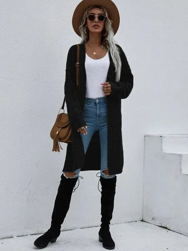 R&B | Strick Lang Frauen Strickjacke Pullover