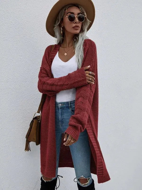 R&B | Strick Lang Frauen Strickjacke Pullover