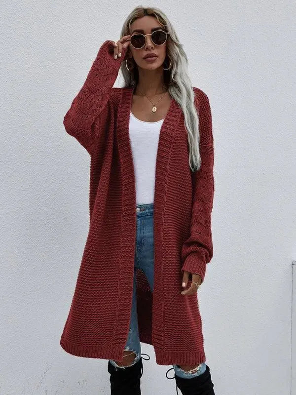 R&B | Strick Lang Frauen Strickjacke Pullover