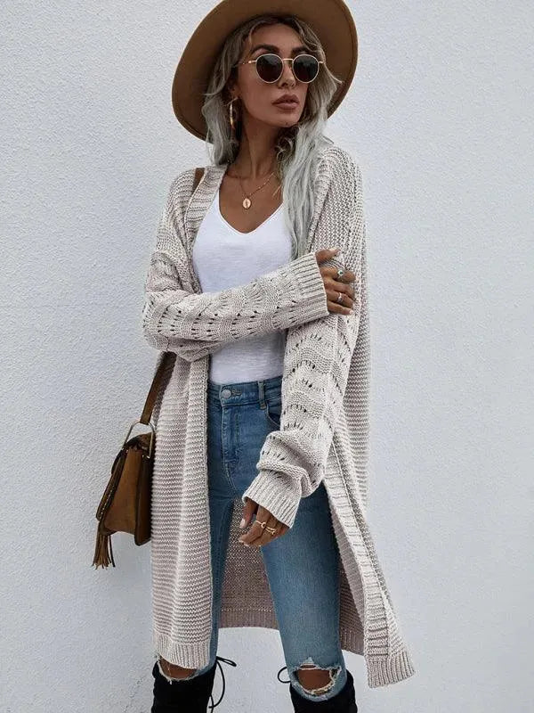 R&B | Strick Lang Frauen Strickjacke Pullover