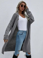 R&B | Strick Lang Frauen Strickjacke Pullover
