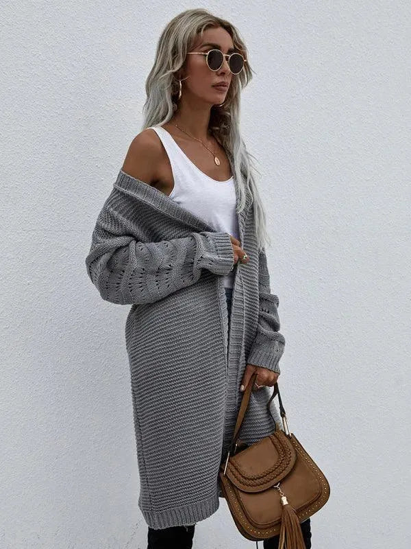 R&B | Strick Lang Frauen Strickjacke Pullover