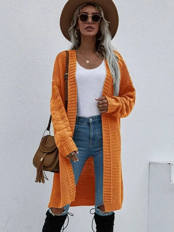 R&B | Strick Lang Frauen Strickjacke Pullover