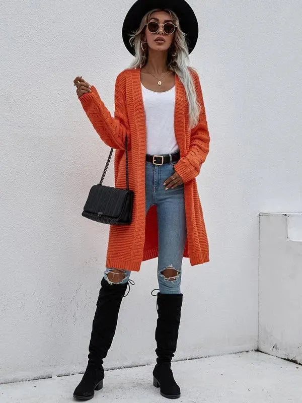 R&B | Strick Lang Frauen Strickjacke Pullover