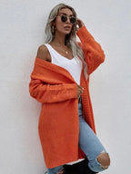 R&B | Strick Lang Frauen Strickjacke Pullover