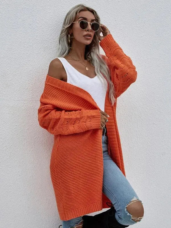 R&B | Strick Lang Frauen Strickjacke Pullover
