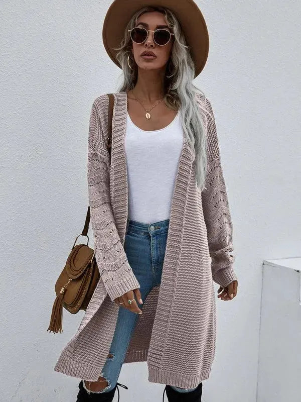 R&B | Strick Lang Frauen Strickjacke Pullover