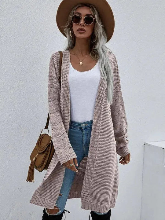 R&B | Strick Lang Frauen Strickjacke Pullover
