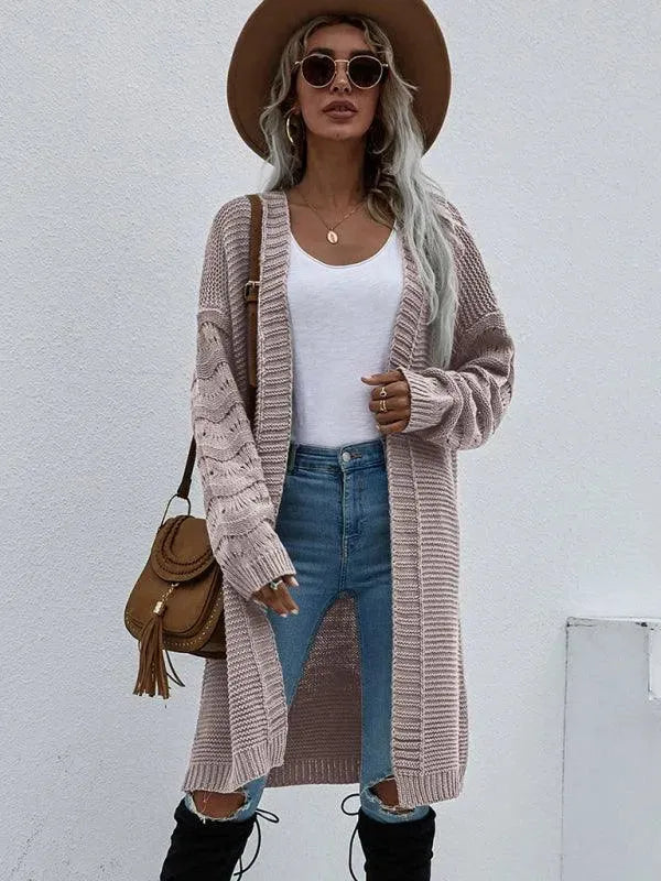 R&B | Strick Lang Frauen Strickjacke Pullover