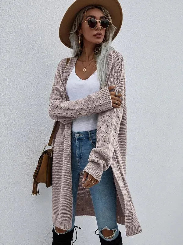 R&B | Strick Lang Frauen Strickjacke Pullover