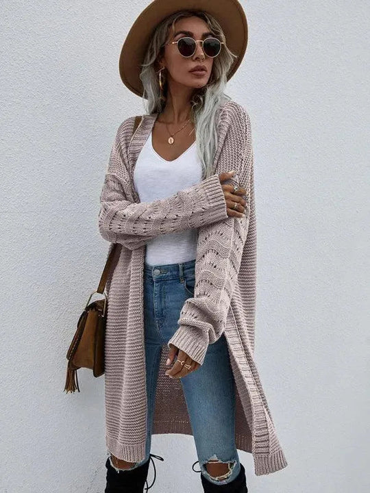 R&B | Strick Lang Frauen Strickjacke Pullover