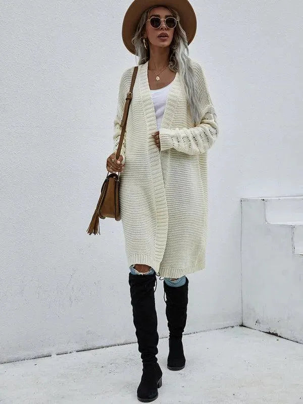 R&B | Strick Lang Frauen Strickjacke Pullover