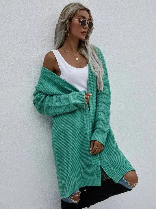 R&B | Strick Lang Frauen Strickjacke Pullover