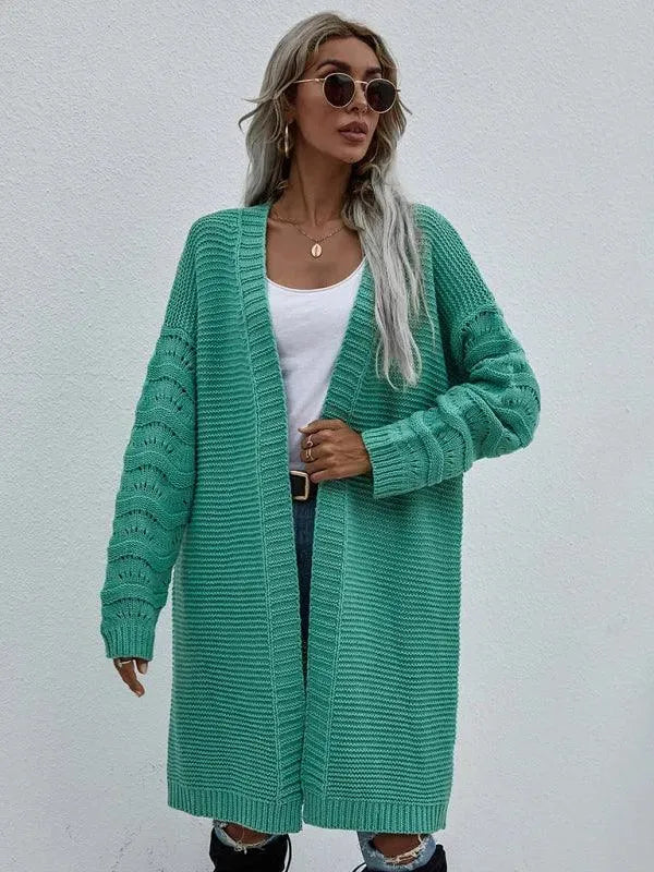 R&B | Strick Lang Frauen Strickjacke Pullover