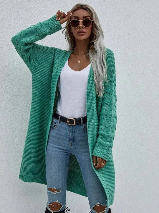 R&B | Strick Lang Frauen Strickjacke Pullover