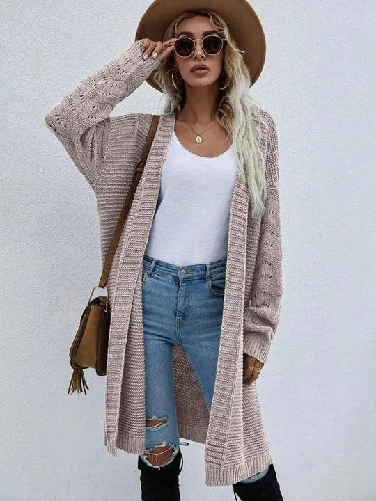 R&B | Strick Lang Frauen Strickjacke Pullover